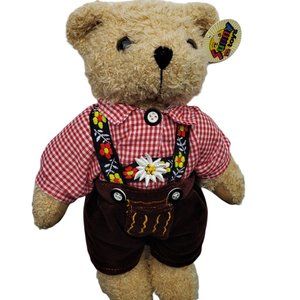 Vintage German Teddy Bear - New With Tags - Octoberfest Costume